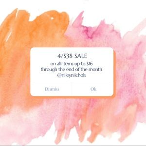 4/$38 SALE & ADDITIONAL DISCOUNTS